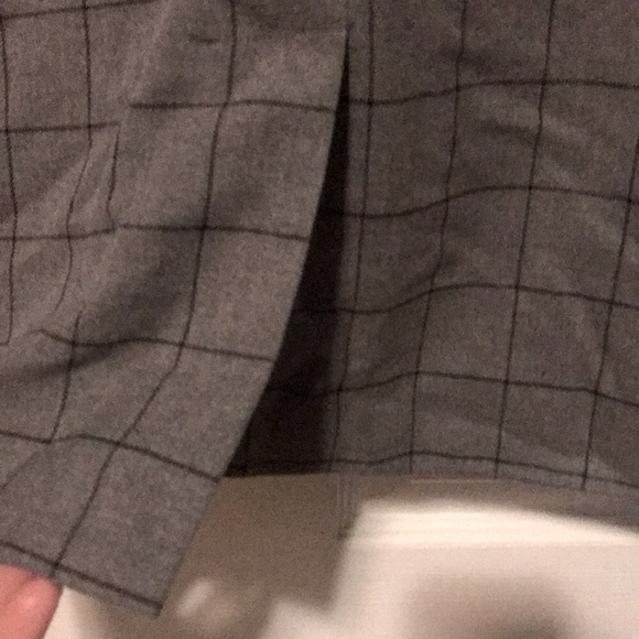 a•new day woman’s blazer gray striped sizeXL one button two pockets oversized - Picture 5 of 8